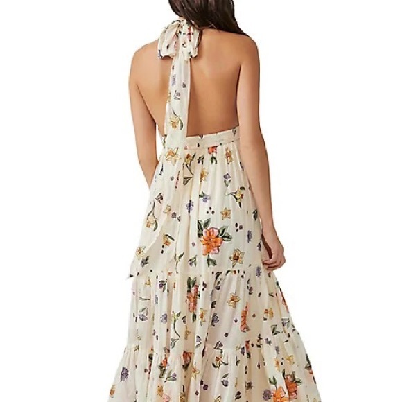 Luna Floral Print Convertible Maxi In Ivory Combo - Picture 2 of 13
